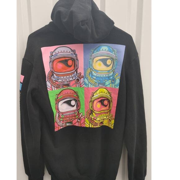 Hyper Space NASA Womens Hoodie Oversized Graphic Medium - Picture 1 of 5